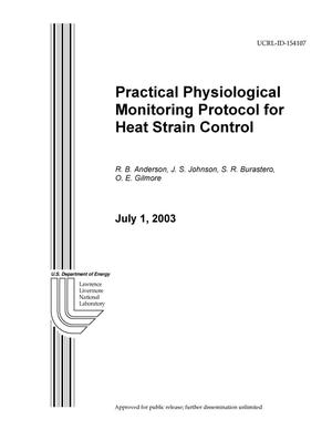 Practical Physiological Monitoring Protocol for Heat Strain Control