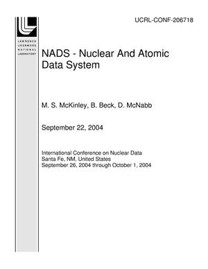 NADS - Nuclear And Atomic Data System