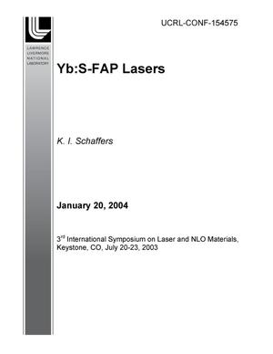 Yb:S-FAP Lasers