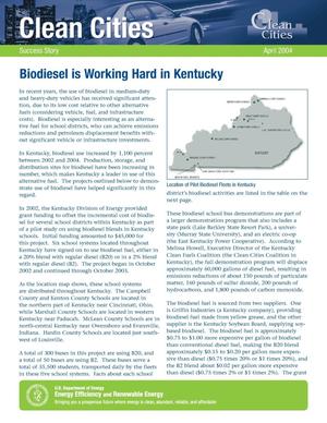 Biodiesel is Working Hard in Kentucky