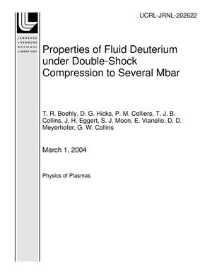 Properties of Fluid Deuterium under Double-Shock Compression to Several Mbar