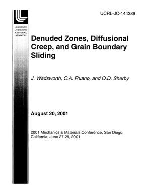 Denuded Zones, Diffusional Creep, and Grain Boundary Sliding