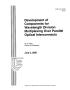 Report: Development of Components for Wavelength Division Multiplexing Over P…