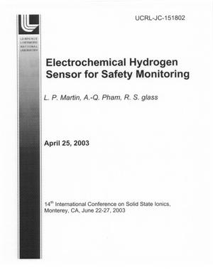 Electrochemical Hydrogen Sensor for Safety Monitoring