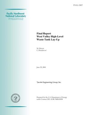 Final Report West Valley High-Level Waste Tank Lay-Up