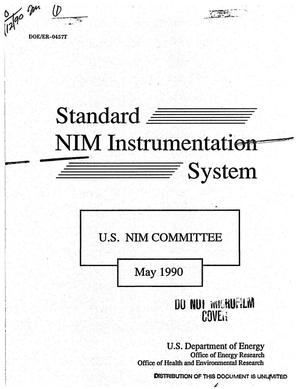 Standard NIM instrumentation system