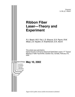 Ribbon Fiber Laser-Theory and Experiment