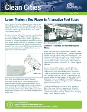 Primary view of object titled 'Lower Merion a Key Player in Alternative Fuel Buses'.