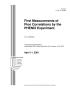 Article: First Measurements of Pion Correlations by the PHENIX Experiment