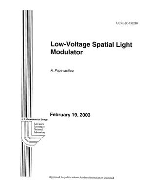 Low Voltage Spatial Light Modulator