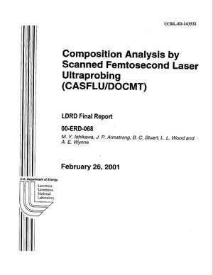 Composition Analysis by Scanned Femtosecond Laser Ultraprobing (CASFLU/DOCMT)