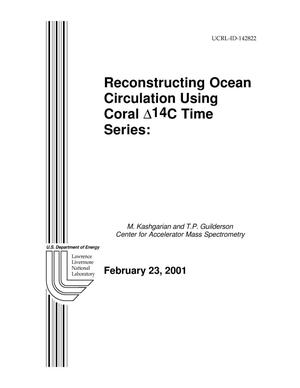 Primary view of object titled 'Reconstructing Ocean Circulation using Coral (triangle)14C Time Series'.