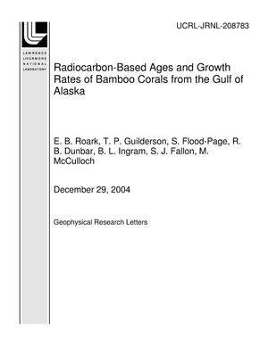 Radiocarbon-Based Ages and Growth Rates of Bamboo Corals from the Gulf of Alaska