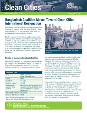 Bangladesh Coalition Moves Toward Clean Cities International Designation