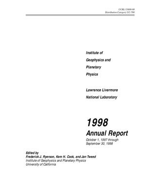 IGPP-LLNL 1998 annual report