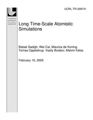 Long Time-Scale Atomistic Simulations