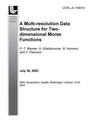 A Multi-Resolution Data Structure for Two-Dimensional Morse Functions