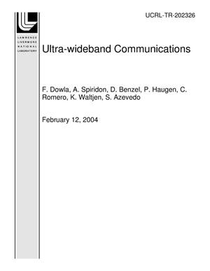 Primary view of object titled 'Ultra-wideband Communications'.
