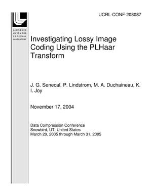 Investigating Lossy Image Coding Using the PLHaar Transform