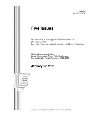Five Issues