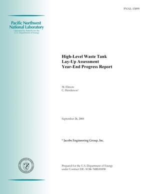 High-Level Waste Tank Lay-Up Assessment - Year-End Progress Report