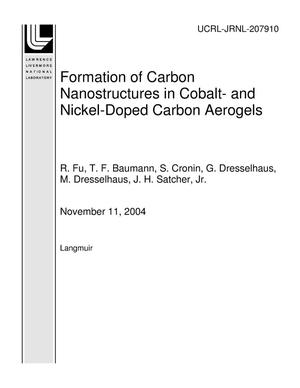 Formation of Carbon Nanostructures in Cobalt- and Nickel-Doped Carbon Aerogels