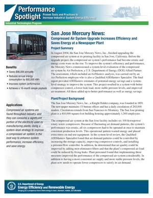 San Jose Mercury News: Compressed Air System Upgrade Increases Efficiency and Saves Energy at a Newspaper Plant