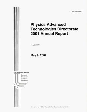 Physics and Advanced Technologies 2001 Annual Report