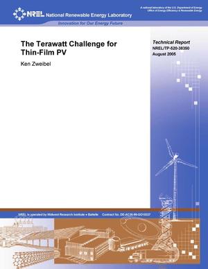Terawatt Challenge for Thin-Film PV