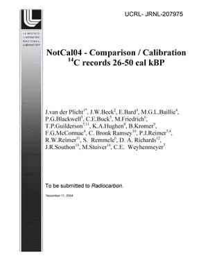 NotCal04 - Comparison / Calibration 14C records 26-50 cal kBP