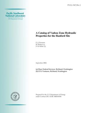 A Catalog of Vadose Zone Hydraulic Properties for the Hanford Site