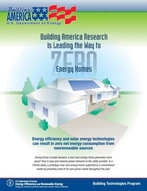 Building America Research is Leading the Way to Zero Energy Homes