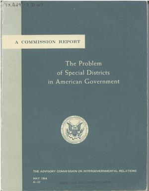 The problem of special districts in American government