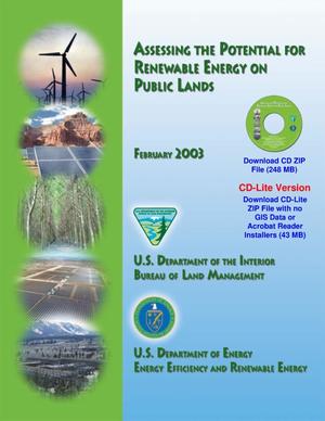 Assessing the Potential for Renewable Energy on Public Lands
