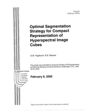 Optimal Segmentation Strategy for Compact Representation of Hyperspectral Image Cubes