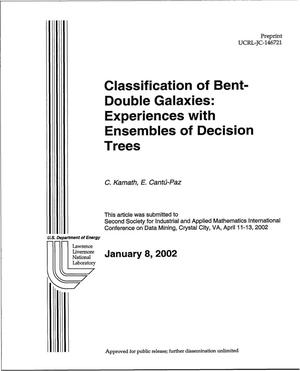 Classification of Bent-Double Galaxies: Experiences with Ensembles of Decision Trees