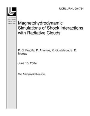 Magnetohydrodynamic Simulations of Shock Interactions with Radiative Clouds