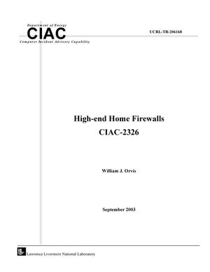 High-end Home Firewalls CIAC-2326