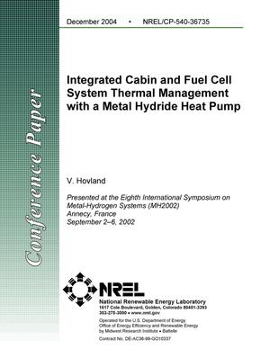 Integrated Cabin and Fuel Cell System Thermal Management with a Metal Hydride Heat Pump