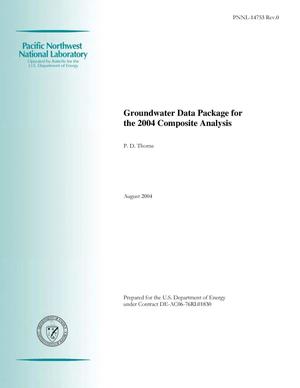 Groundwater Data Package for the 2004 Composite Analysis