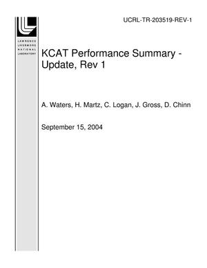 KCAT Performance Summary - Update, Rev 1