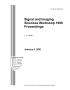 Report: Signal and imaging sciences workshop 1999 proceedings