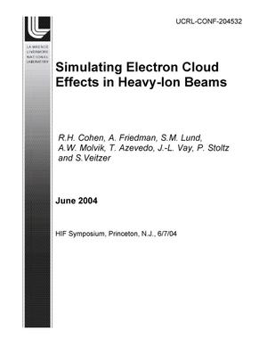 Simulating Electron Cloud Effects in Heavy-Ion Beams