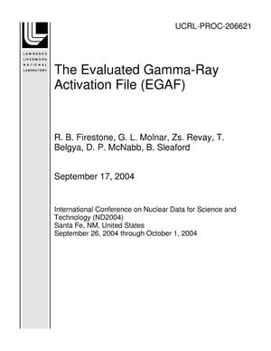 The Evaluated Gamma-Ray Activation File (EGAF)