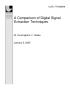 Report: A Comparison of Digital Signal Extraction Techniques
