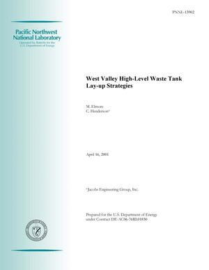 West Valley High-Level Waste Tank Lay-Up Strategies