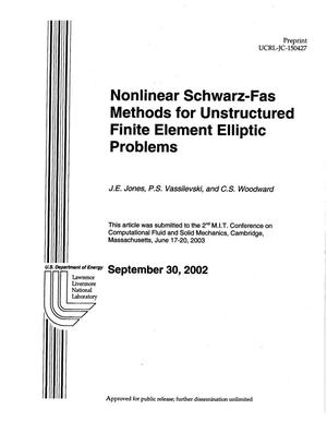 Nonlinear Schwarz-Fas Methods for Unstructured Finite Element Elliptic Problems