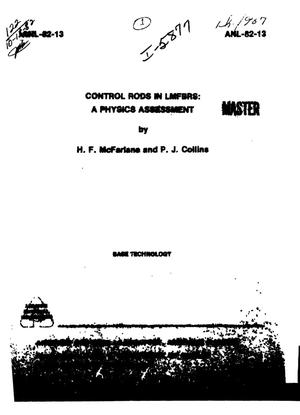 Control rods in LMFBRs: a physics assessment