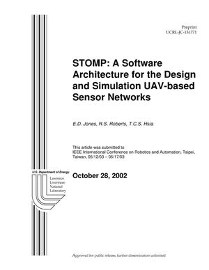 STOMP: A Software Architecture for the Design and Simulation UAV-Based Sensor Networks