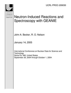 Neutron-Induced Reactions and Spectroscopy with GEANIE